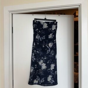 Abercrombie & Fitch Blue Midi Pencil Skirt for Cocktail